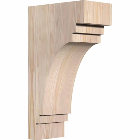 Ekena Millwork Pescadero Smooth Corbel, Douglas Fir, 5 1/2"W x 10"D x 18"H COR06X10X18PEC00SDF